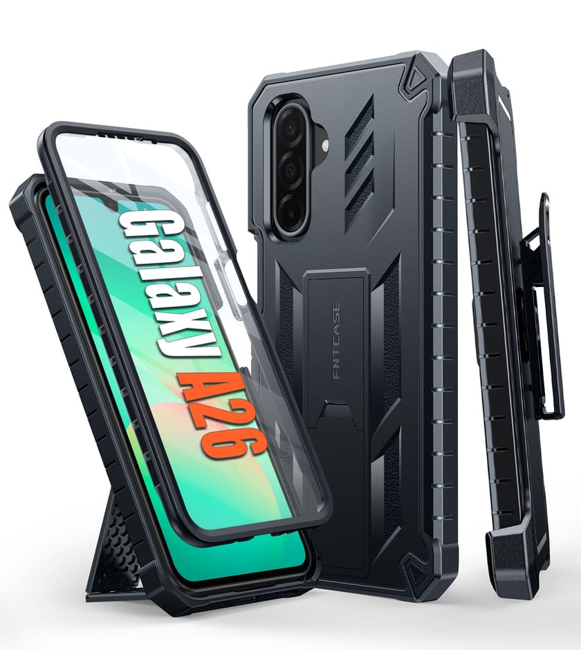 FNTCASE Samsung Galaxy A26 Phone Case: Rugged Protective Phone Case with Belt Clip Holster and Kickstand – FNTCASE OFFICIAL FNTCASE Samsung Galaxy A26 Phone Case: Rugged Protective Phone Case with Belt Clip Holster and Kickstand – FNTCASE OFFICIAL