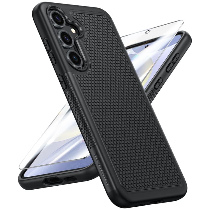 Samsung Galaxy S24 FE Dual Layer Shockproof Protective Phone Cover with Anti Slip Textured Back Cell Case FNTCASE OFFICIAL Samsung Galaxy S24 FE Dual Layer Shockproof Protective Phone Cover with Anti Slip Textured Back Cell Case FNTCASE OFFICIAL