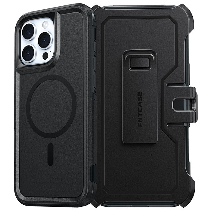 iPhone 16 Pro Max Magnetic Case: Dual Layer Protective Phone Cover with Belt Clip Holster iPhone 16 Pro Max Magnetic Case: Dual Layer Protective Phone Cover with Belt Clip Holster