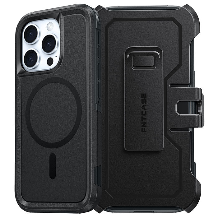 FNTCASE for iPhone 16 Pro 6.3 inch Magnetic Case: Dual Layer Protective Phone Cover with Belt Clip Holster FNTCASE for iPhone 16 Pro 6.3 inch Magnetic Case: Dual Layer Protective Phone Cover with Belt Clip Holster
