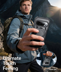 FNTCASE for Google Pixel 10/ 10 Pro/ 9/ 9 Pro Case with Ring Holder Magnetic Kickstand Military Grade Shockproof Protective Rugged Cell Phone Cover