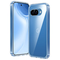 FNTCASE for Google Pixel 9A 6.1 inch Clear Case: Wireless Charging Anti Yellowing Shockproof Phone Case