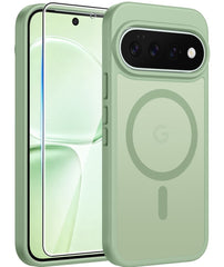 Google Pixel 11 Pro XL Case, FNTCASE Translucent Matte Magnetic Shockproof Cover, Military Drop-Tested Anti-Fingerprint Hard Back