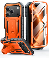 FNTCASE Handyhülle für iPhone 17 Pro Max 6,9 Zoll: Stoßfest in Militärqualität mit integriertem Displayschutz und Ständer