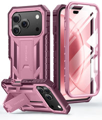 FNTCASE Handyhülle für iPhone 17 Pro Max 6,9 Zoll: Stoßfest in Militärqualität mit integriertem Displayschutz und Ständer