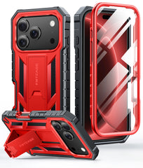 FNTCASE Handyhülle für iPhone 17 Pro Max 6,9 Zoll: Stoßfest in Militärqualität mit integriertem Displayschutz und Ständer