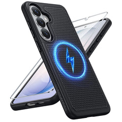 Samsung Galaxy S26 Case: Magnetic Military Grade Drop Protection Anti-Slip Anti-Fingerprint Dual Layer Shockproof Phone Cover