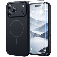 iPhone 17 Pro Max Handyhülle: MagSafe-integrierte Silikonhülle mit stoßfestem Schutz nach Militärstandard 