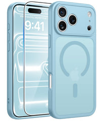 iPhone 18 Pro Case: Strong Magnetic Translucent Matte Slim Shockproof Protective Drop Full Protection Phone Cover