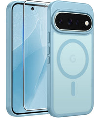 Google Pixel 11/ 11 Pro Case, FNTCASE Translucent Matte Magnetic Shockproof Cover, Military Drop-Tested Anti-Fingerprint Hard Back