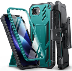iPhone 17E 2026 Phone Case: Rugged Protective Phone Case with Belt Clip Holster and Kickstand