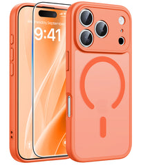 FNTCASE for iPhone 17 Pro Max Case: Strong Magnetic Translucent Matte Slim Shockproof Protective Drop Full Protection Phone Cover