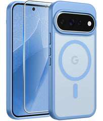 Google Pixel 11/ 11 Pro Case, FNTCASE Translucent Matte Magnetic Shockproof Cover, Military Drop-Tested Anti-Fingerprint Hard Back