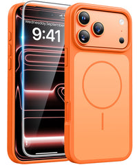 iPhone 17 Pro Phone Case: Military Grade Shockproof Protective Magsafe Spliced Colors Design‌