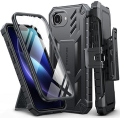iPhone 17E 2026 Phone Case: Rugged Protective Phone Case with Belt Clip Holster and Kickstand