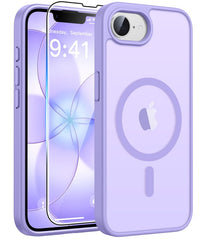 iPhone 17E 16E Phone Case: Magnetic Charging Shockproof Magsafe Support - Frosted Oil Spray Touch