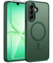 Samsung Galaxy A17 A16 Phone Case: Magnetic Translucent Matte Shockproof Slim Phone Cover - Military Grade Drop Proof Hard Back Anti-Fingerprint Protective Case