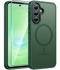 Samsung A37/A36/A56 Phone Case: Magnetic Translucent Matte Shockproof Slim Phone Cover - Military Grade Drop Proof Hard Back Anti-Fingerprint Protective Case