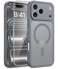 iPhone 18 Pro Case: Strong Magnetic Translucent Matte Slim Shockproof Protective Drop Full Protection Phone Cover