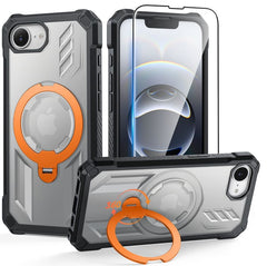 iPhone 17E Magnetic Rugged Case Featuring Ring Kickstand Military Grade Protection
