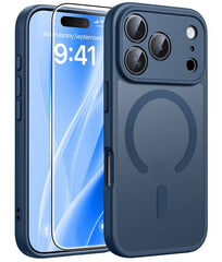 FNTCASE for iPhone 17 Pro Max Case: Strong Magnetic Translucent Matte Slim Shockproof Protective Drop Full Protection Phone Cover
