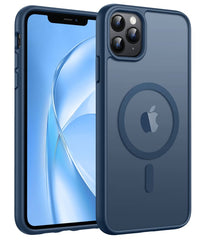 iPhone 11 Pro Max Case: Strong Magnetic Translucent Matte Slim Shockproof Protective Drop Full Protection Phone Cover