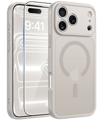 iPhone 18 Pro Case: Strong Magnetic Translucent Matte Slim Shockproof Protective Drop Full Protection Phone Cover