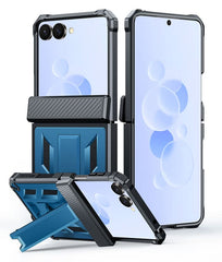Samsung Z Flip 8 Phone Case: Military Grade Shockproof with Built-in Screen Protector and Kickstand