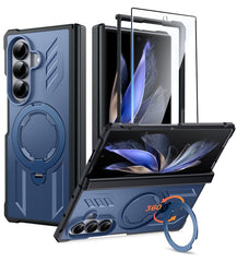 Samsung Galaxy Z Fold 7 magnetische robuste Hülle mit Ring-Ständer, Schutz nach Militärstandard