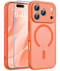 FNTCASE for iPhone 17 Pro Case: Strong Magnetic Translucent Matte Slim Shockproof Protective Drop Full Protection Phone Cover