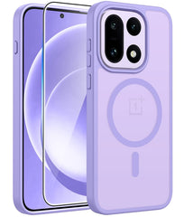 FNTCASE for OnePlus 15 Phone Case: Magnetic Translucent Matte Shockproof Slim Phone Cover - Military Grade Drop Proof Hard Back Anti-Fingerprint Protective Case