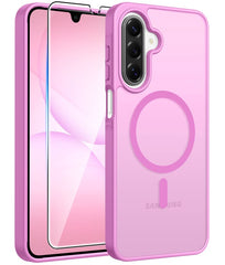 Samsung Galaxy A17/A16 Handyhülle: Magnetische, durchscheinende, matte, stoßfeste und schlanke Handyhülle – Fallschutz nach Militärstandard, harte Rückseite, Anti-Fingerabdruck-Schutzhülle 