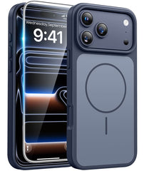 iPhone 17 Pro Max Phone Case: Military Grade Shockproof Protective Magsafe Spliced Colors Design‌