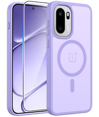 FNTCASE for OnePlus 15R Phone Case: Magnetic Translucent Matte Shockproof Slim Phone Cover - Military Grade Drop Proof Hard Back Anti-Fingerprint Protective Case