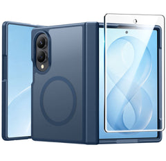 Samsung Galaxy Z Fold 8 with Hinge Protection Translucent MagSafe Matte Case Military Grade Shockproof Protective Phone Cover