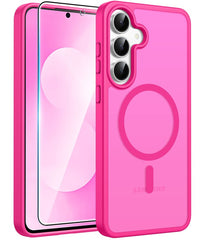 Samsung Galaxy S25 FE Case: Strong Magnetic Translucent Matte Slim Shockproof Protective Drop Protection Phone Cover