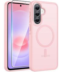 Samsung A37/A36/A56 Phone Case: Magnetic Translucent Matte Shockproof Slim Phone Cover - Military Grade Drop Proof Hard Back Anti-Fingerprint Protective Case