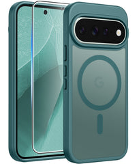 Google Pixel 11/ 11 Pro Case, FNTCASE Translucent Matte Magnetic Shockproof Cover, Military Drop-Tested Anti-Fingerprint Hard Back