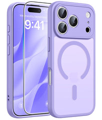 FNTCASE for iPhone 17 Pro Case: Strong Magnetic Translucent Matte Slim Shockproof Protective Drop Full Protection Phone Cover