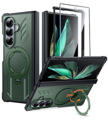 Samsung Galaxy Z Fold 7 magnetische robuste Hülle mit Ring-Ständer, Schutz nach Militärstandard