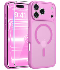 iPhone 18 Pro Case: Strong Magnetic Translucent Matte Slim Shockproof Protective Drop Full Protection Phone Cover