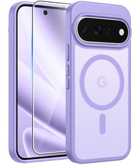Google Pixel 11 Pro XL Case, FNTCASE Translucent Matte Magnetic Shockproof Cover, Military Drop-Tested Anti-Fingerprint Hard Back