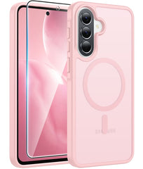 Samsung A37/A36/A56 Phone Case: Magnetic Translucent Matte Shockproof Slim Phone Cover - Military Grade Drop Proof Hard Back Anti-Fingerprint Protective Case