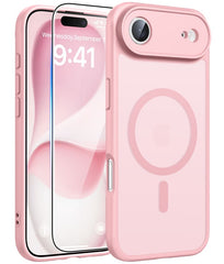 FNTCASE for iPhone 17 Air Case: Strong Magnetic Translucent Matte Slim Shockproof Protective Drop Full Protection Phone Cover