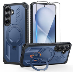 Samsung S26 Magnetic Rugged Case Featuring Ring Kickstand Military Grade Protection