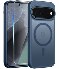 Google Pixel 11/ 11 Pro Case, FNTCASE Translucent Matte Magnetic Shockproof Cover, Military Drop-Tested Anti-Fingerprint Hard Back