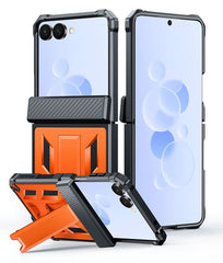 Samsung Z Flip 8 Phone Case: Military Grade Shockproof with Built-in Screen Protector and Kickstand