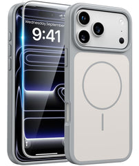 iPhone 17 Pro Phone Case: Military Grade Shockproof Protective Magsafe Spliced Colors Design‌