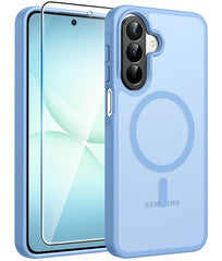 Samsung Galaxy A27 Phone Case: Magnetic Translucent Matte Shockproof Slim Phone Cover - Military Grade Drop Proof Hard Back Anti-Fingerprint Protective Case