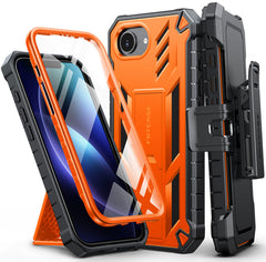 iPhone 17E 2026 Phone Case: Rugged Protective Phone Case with Belt Clip Holster and Kickstand